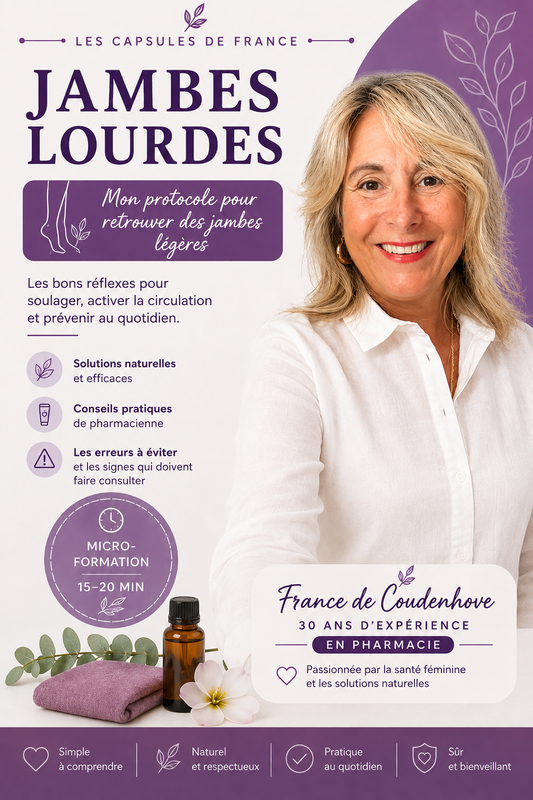 🩷 Jambes lourdes: ma trousse naturelle de secours