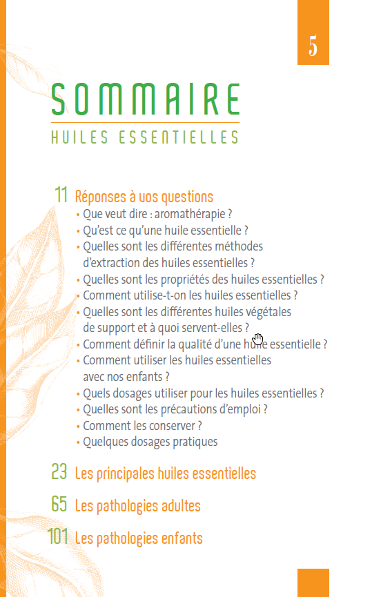 Les Huiles essentielles